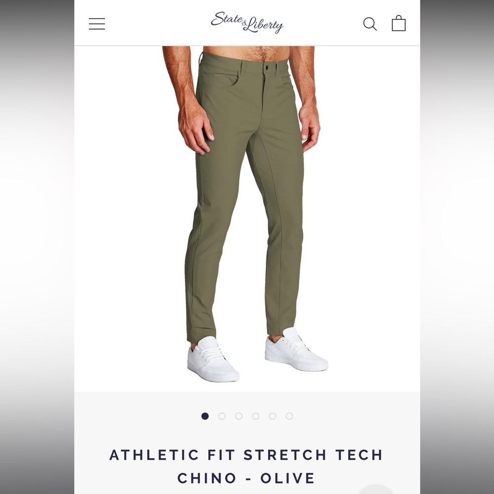State and Liberty Athletic Fit Stretch Chinos